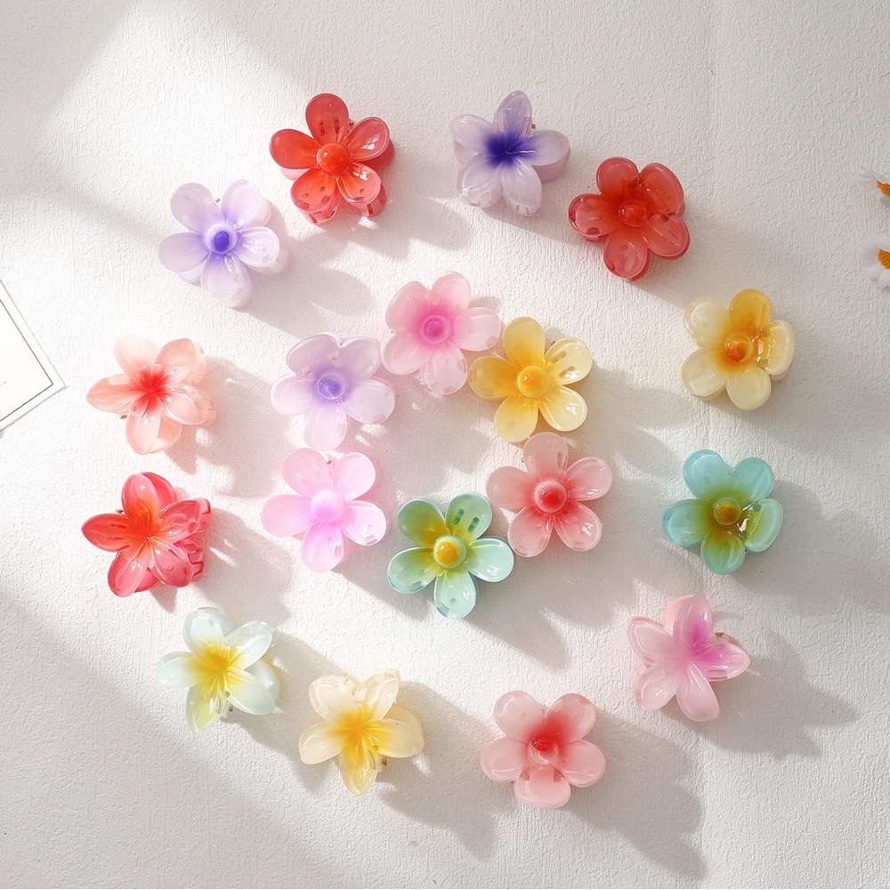 Small Flower Hair Clips for Women Girls, Cute, Non Slip Strong Hold Hair Clips